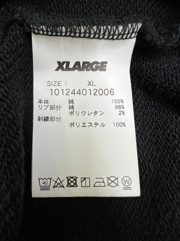 【中古品】【メンズ】 XLARGE エクストララージ ROPE LOGO HOODED SWEATSHIRT 101244012006 ロープロゴ フーデッドスウェットシャツ トップス プルオーバーパーカー 142-260803-kk-12-hon サイズ：XL カラー：ブラック 万代Net店