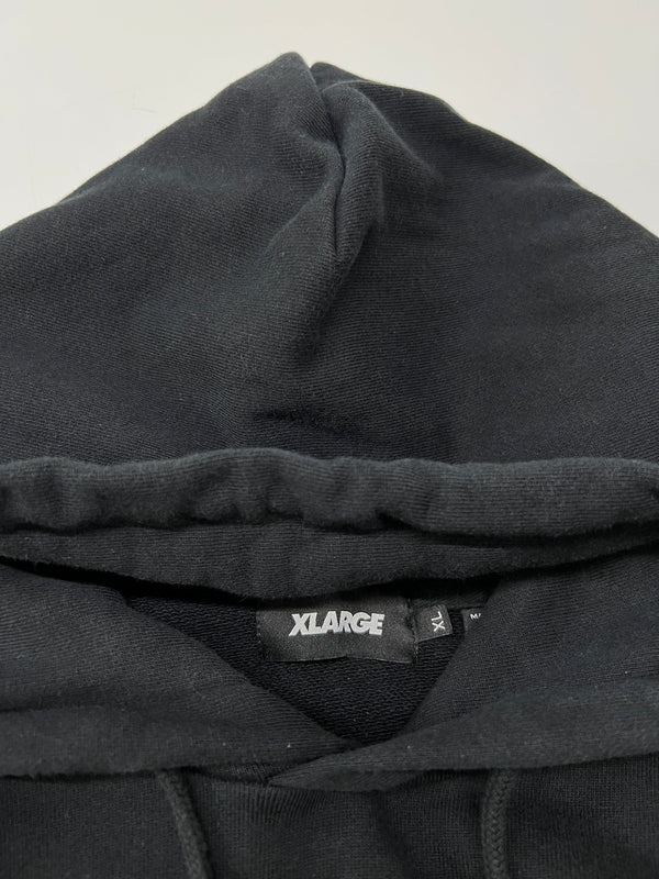 【中古品】【メンズ】 XLARGE エクストララージ ROPE LOGO HOODED SWEATSHIRT 101244012006 ロープロゴ フーデッドスウェットシャツ トップス プルオーバーパーカー 142-260803-kk-12-hon サイズ：XL カラー：ブラック 万代Net店