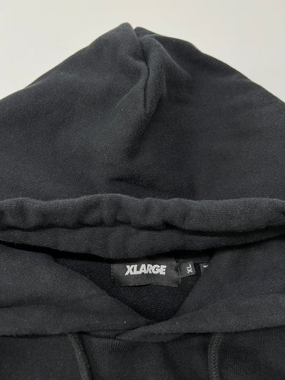 【中古品】【メンズ】 XLARGE エクストララージ ROPE LOGO HOODED SWEATSHIRT 101244012006 ロープロゴ フーデッドスウェットシャツ トップス プルオーバーパーカー 142-260803-kk-12-hon サイズ：XL カラー：ブラック 万代Net店