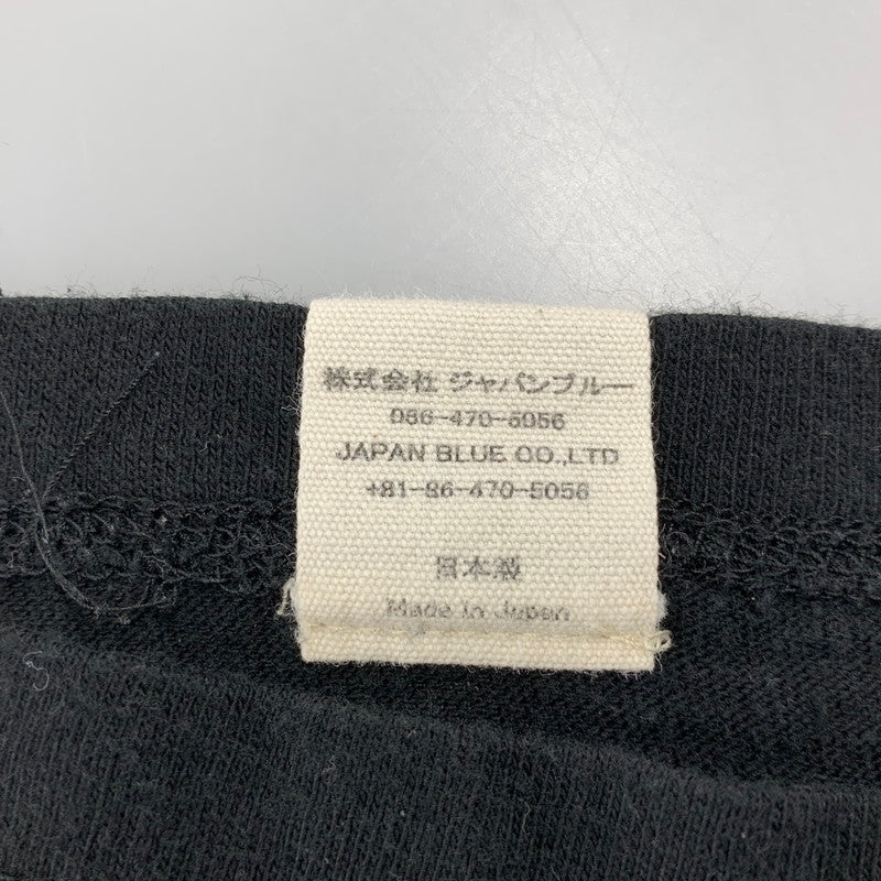 【中古品】【メンズ】 MOMOTARO JEANS 桃太郎ジーンズ VNECK S/S TEE Vネック ショートスリーブ Tシャツ 出陣 半袖 145-260721-as-13-izu サイズ：L カラー：ブラック 万代Net店