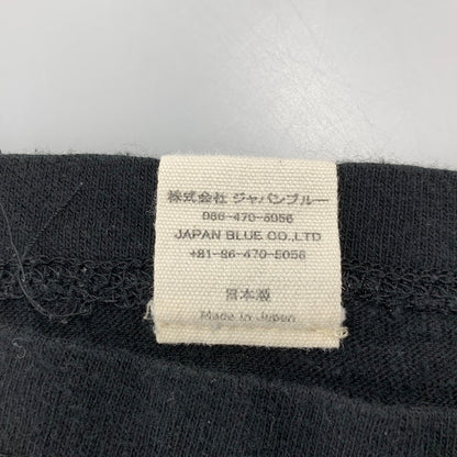【中古品】【メンズ】 MOMOTARO JEANS 桃太郎ジーンズ VNECK S/S TEE Vネック ショートスリーブ Tシャツ 出陣 半袖 145-260721-as-13-izu サイズ：L カラー：ブラック 万代Net店