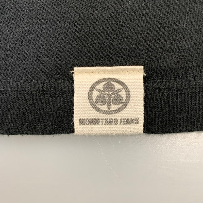 【中古品】【メンズ】 MOMOTARO JEANS 桃太郎ジーンズ VNECK S/S TEE Vネック ショートスリーブ Tシャツ 出陣 半袖 145-260721-as-13-izu サイズ：L カラー：ブラック 万代Net店