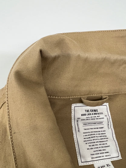 【中古品】【メンズ】 THE CRIMIE クライミー COVERALL JACKET CIK1-JK06 カバーオールジャケット ライトアウター 142-260803-kk-28-hon カラー：ベージュ 万代Net店