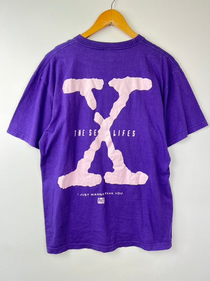 【中古品】【メンズ】 FR2 エフアールツー THE SEX LIFE S/S TEE ショートスリーブ Tシャツ 半袖 トップス 142-260803-kk-03-hon サイズ：L カラー：パープル 万代Net店