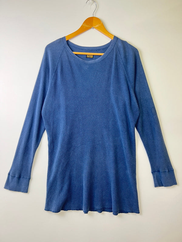 【中古品】【メンズ】 TENDERLOIN テンダーロイン WAFFLE TEE ワッフル長袖Tシャツ トップス 142-260918-YS-03-hon サイズ：XL カラー：ブルー系 万代Net店