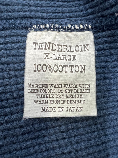 【中古品】【メンズ】 TENDERLOIN テンダーロイン WAFFLE TEE ワッフル長袖Tシャツ トップス 142-260918-YS-03-hon サイズ：XL カラー：ブルー系 万代Net店