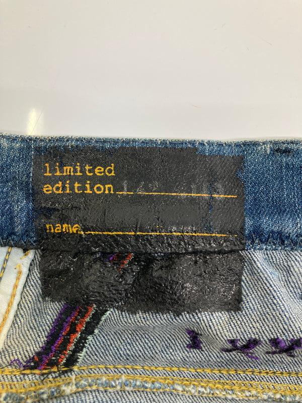 【中古品】【メンズ/レディース】 DIESEL DENIM GALLERY ディーゼルデニムギャラリー EMBROIDERED DISTRESSED DENIM PANTS 刺繍ディストレスドデニムパンツ ボトムス 152-260917-YS-10-hon サイズ：28 カラー：インディゴ 万代Net店