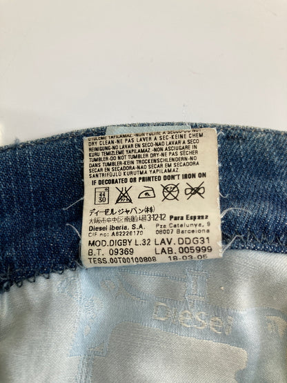 【中古品】【メンズ/レディース】 DIESEL DENIM GALLERY ディーゼルデニムギャラリー EMBROIDERED DISTRESSED DENIM PANTS 刺繍ディストレスドデニムパンツ ボトムス 152-260917-YS-10-hon サイズ：28 カラー：インディゴ 万代Net店