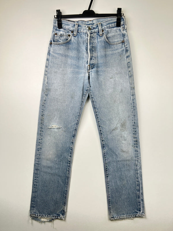 【中古品】【メンズ】 Levi's リーバイス 501 MADE IN USA Straight Denim Jeans 501 501 アメリカ製 ストレート 524刻印 デニム ジーンズ パンツ ボトムス 157-260808-SH-03-hon カラー：ライトブルー 万代Net店