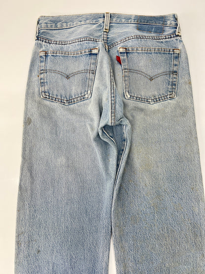 【中古品】【メンズ】 Levi's リーバイス 501 MADE IN USA Straight Denim Jeans 501 501 アメリカ製 ストレート 524刻印 デニム ジーンズ パンツ ボトムス 157-260808-SH-03-hon カラー：ライトブルー 万代Net店