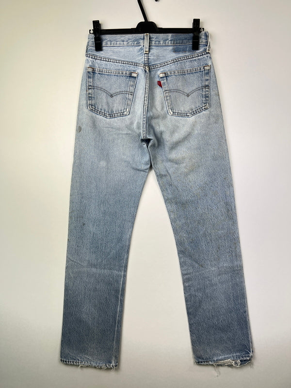 【中古品】【メンズ】 Levi's リーバイス 501 MADE IN USA Straight Denim Jeans 501 501 アメリカ製 ストレート 524刻印 デニム ジーンズ パンツ ボトムス 157-260808-SH-03-hon カラー：ライトブルー 万代Net店