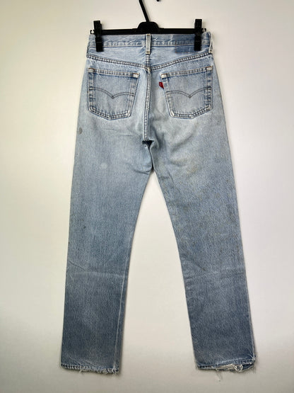【中古品】【メンズ】 Levi's リーバイス 501 MADE IN USA Straight Denim Jeans 501 501 アメリカ製 ストレート 524刻印 デニム ジーンズ パンツ ボトムス 157-260808-SH-03-hon カラー：ライトブルー 万代Net店