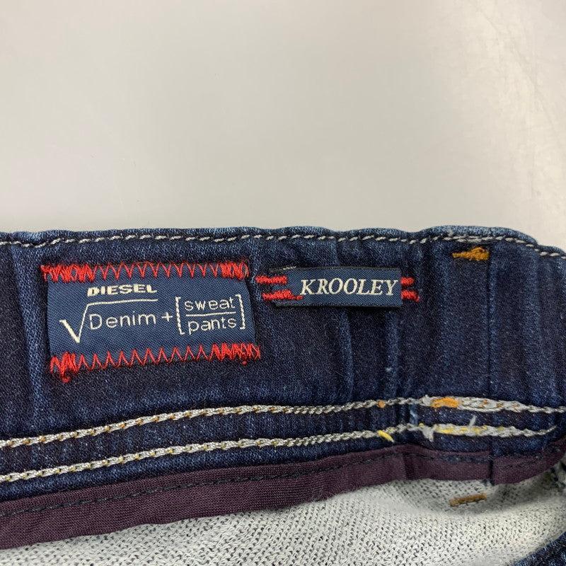 【中古品】【メンズ】 DIESEL ディーゼル KROOLEY-NE JOGG DENIM SWEAT PANTS デニム スウェット パンツ ボトムス 152-260718-yn-17-izu サイズ：30 カラー：インディゴ 万代Net店
