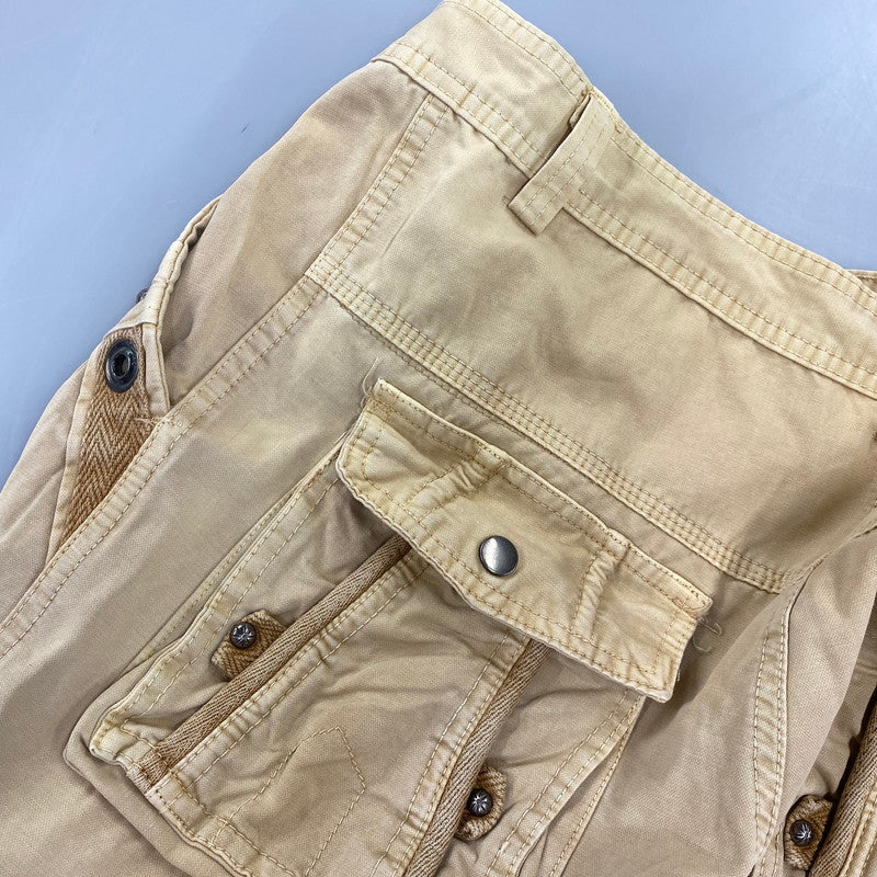 【中古品】【メンズ】 JUNYE JEANS ジェンイェ ジーンズ GIMMICK CARGO PANTS ギミックカーゴパンツ 157-260721-as-15-izu サイズ：32 カラー：ベージュ 万代Net店