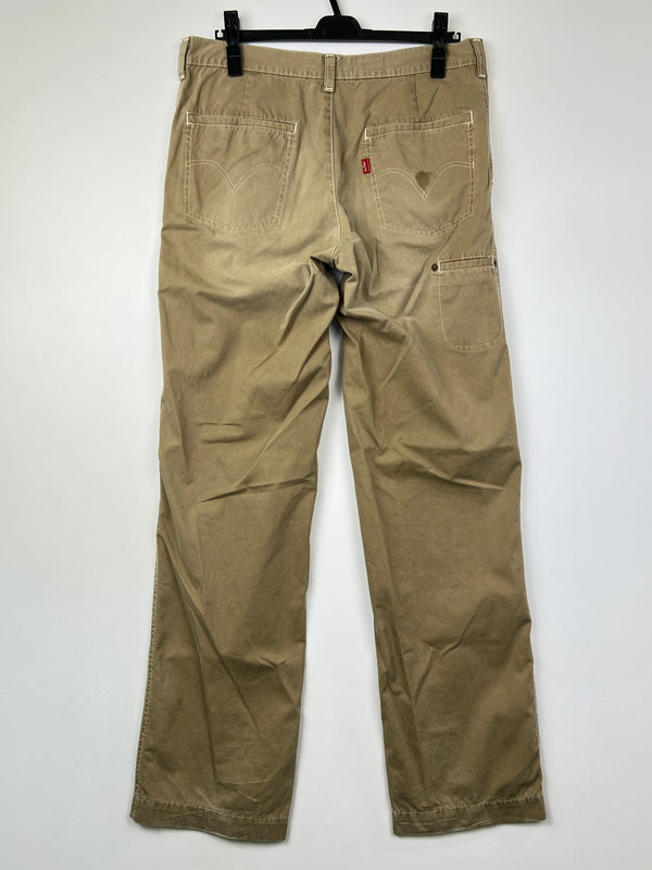 【中古品】【メンズ】 SOPHNET. ソフネット×Levi's リーバイス 別注 コラボ Repair Painter Pants 23503-S0 リペア ペインター パンツ ボトムス 153-260808-SH-05-hon サイズ：32 カラー：ベージュ 万代Net店