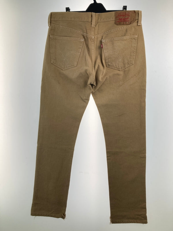 【現状渡し品】【メンズ】 LEVI'S リーバイス 501 STRAIGHT FIT COTTON PANTS 501ストレートフィットコットンパンツ ボトムス 158-260917-YS-13-hon サイズ：W34 L34 カラー：ベージュ 万代Net店