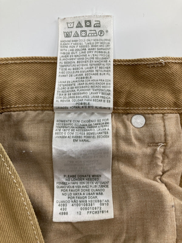 【現状渡し品】【メンズ】 LEVI'S リーバイス 501 STRAIGHT FIT COTTON PANTS 501ストレートフィットコットンパンツ ボトムス 158-260917-YS-13-hon サイズ：W34 L34 カラー：ベージュ 万代Net店