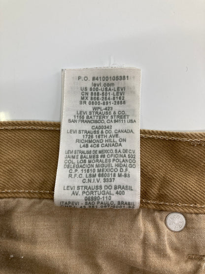 【現状渡し品】【メンズ】 LEVI'S リーバイス 501 STRAIGHT FIT COTTON PANTS 501ストレートフィットコットンパンツ ボトムス 158-260917-YS-13-hon サイズ：W34 L34 カラー：ベージュ 万代Net店