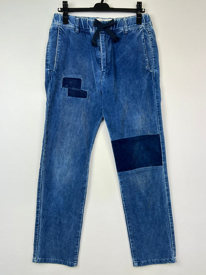 【中古品】【メンズ】 REMI RELIEF レミレリーフ Patchwork Corduroy Easy Pants RN128390 パッチワーク コーデュロイ イージー パンツ ボトムス 158-260808-SH-06-hon サイズ：S 万代Net店