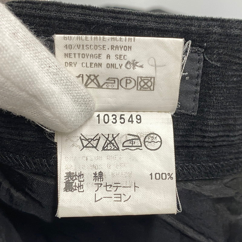 【中古品】【メンズ】 agnes b. HOMME アニエスベーオム CORDUROY PANTS 103549 コーデュロイパンツ フランス製 152-260814-as-04-izu サイズ：38 カラー：ブラック 万代Net店