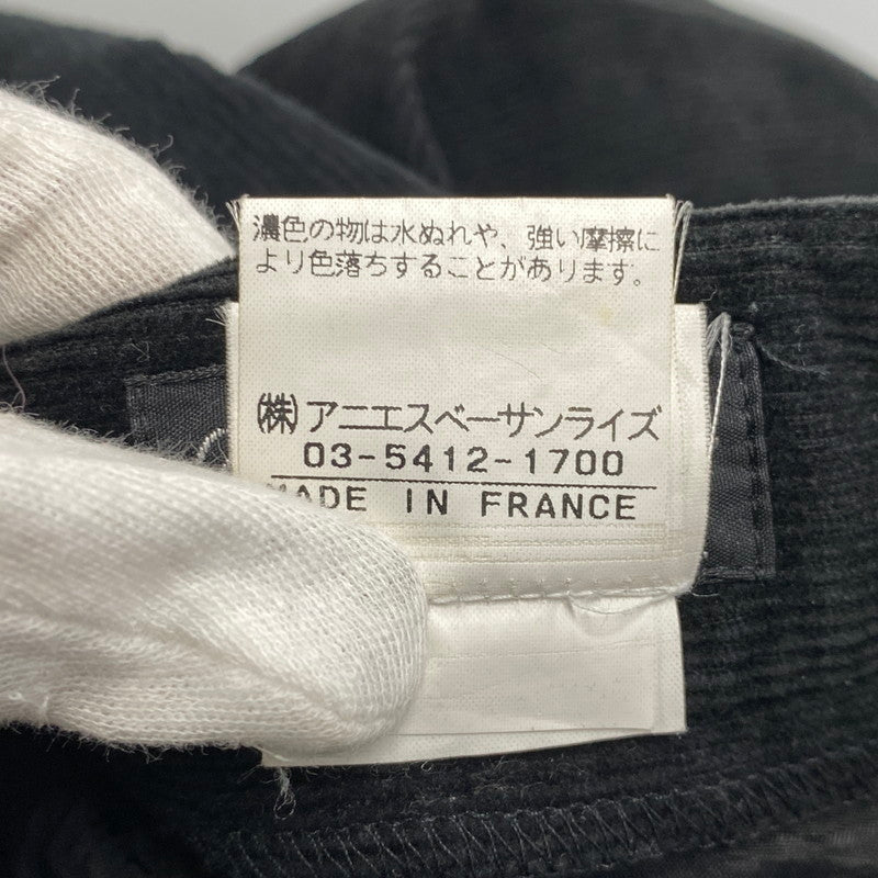 【中古品】【メンズ】 agnes b. HOMME アニエスベーオム CORDUROY PANTS 103549 コーデュロイパンツ フランス製 152-260814-as-04-izu サイズ：38 カラー：ブラック 万代Net店