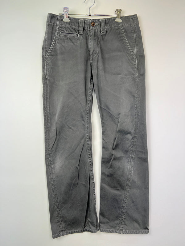 【中古品】【メンズ】 FOB FACTORY F.O.Bファクトリー FUSION TROUSERS F0242 フュージョン トラウザー ボトムス 158-260808-SH-11-hon サイズ：M カラー：グレー系 万代Net店
