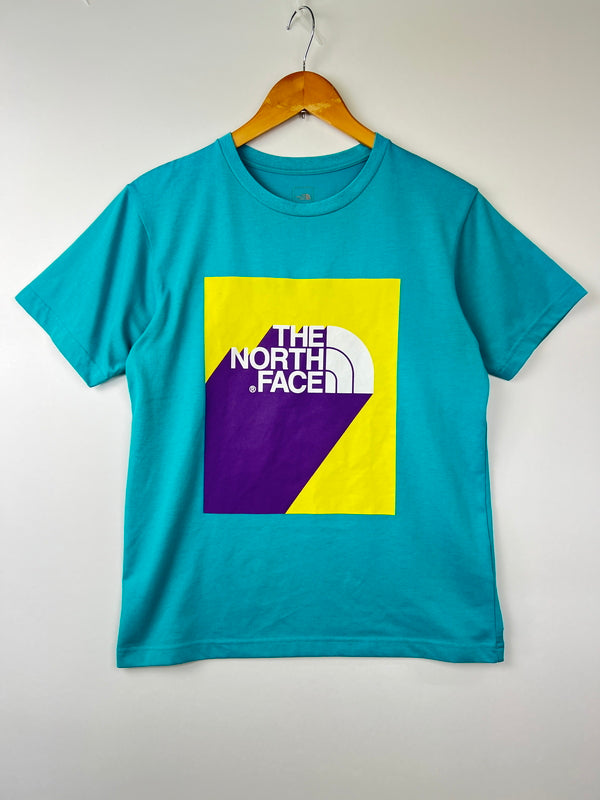 【中古品】【メンズ】 THE NORTH FACE ザ・ノースフェイス S/S 3D LOGO TEE NT31942 ショートスリーブ スリーディー ロゴ Tシャツ 半袖 トップス 144-260803-kk-02-hon サイズ：M カラー：イオンブルー 万代Net店