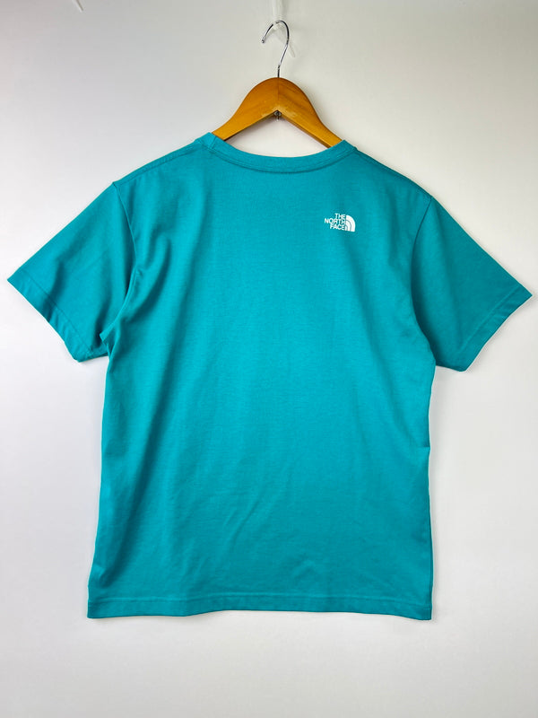 【中古品】【メンズ】 THE NORTH FACE ザ・ノースフェイス S/S 3D LOGO TEE NT31942 ショートスリーブ スリーディー ロゴ Tシャツ 半袖 トップス 144-260803-kk-02-hon サイズ：M カラー：イオンブルー 万代Net店