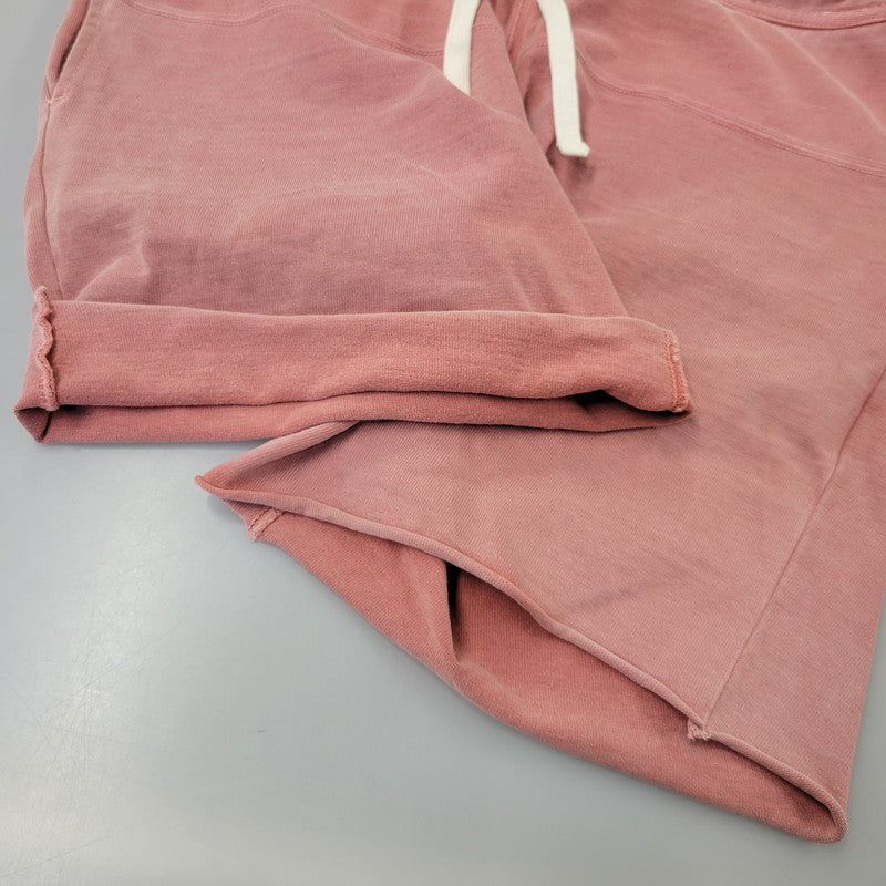 【中古品】【メンズ】 Ron Herman ロンハーマン DAMAGE CUT-OFF SWEAT SHORTS 512090180-1071 ダメージ カットオフ スウェットショーツ ショートパンツ 152-260707-as-09-izu サイズ：M カラー：コーラルピンク 万代Net店
