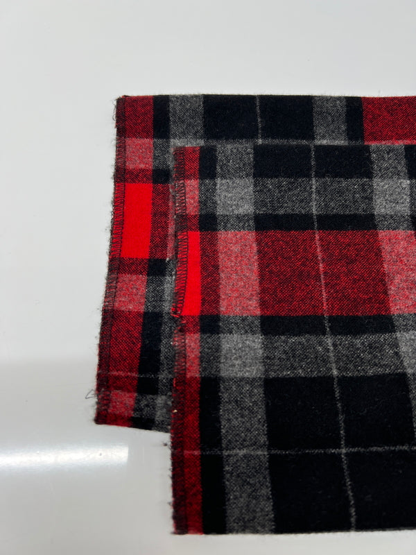 【中古品】【メンズ】 JOHN LAWRENCE SULLIVAN ジョンローレンスサリバン WOOL CHECK LONG PANTS 2B001 11-04 ウール チェック ロングパンツ ボトムス 152-260628-kk-06-hon サイズ：36 カラー：レッド 万代Net店