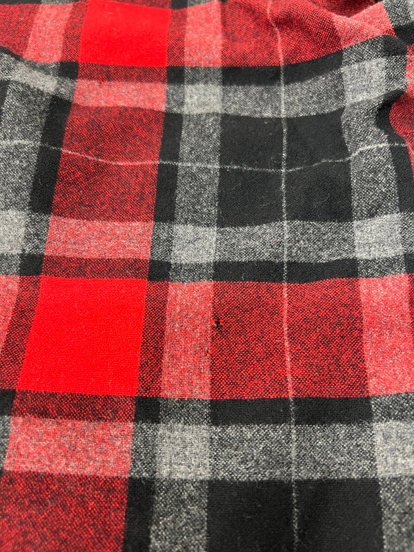 【中古品】【メンズ】 JOHN LAWRENCE SULLIVAN ジョンローレンスサリバン WOOL CHECK LONG PANTS 2B001 11-04 ウール チェック ロングパンツ ボトムス 152-260628-kk-06-hon サイズ：36 カラー：レッド 万代Net店