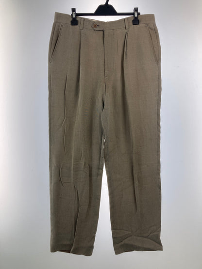 【ジャンク品】【メンズ】 GIORGIO ARMANI ジョルジオアルマーニ TROUSERS スラックス ボトムス パンツ 158-260917-YS-16-hon カラー：ベージュ系 万代Net店