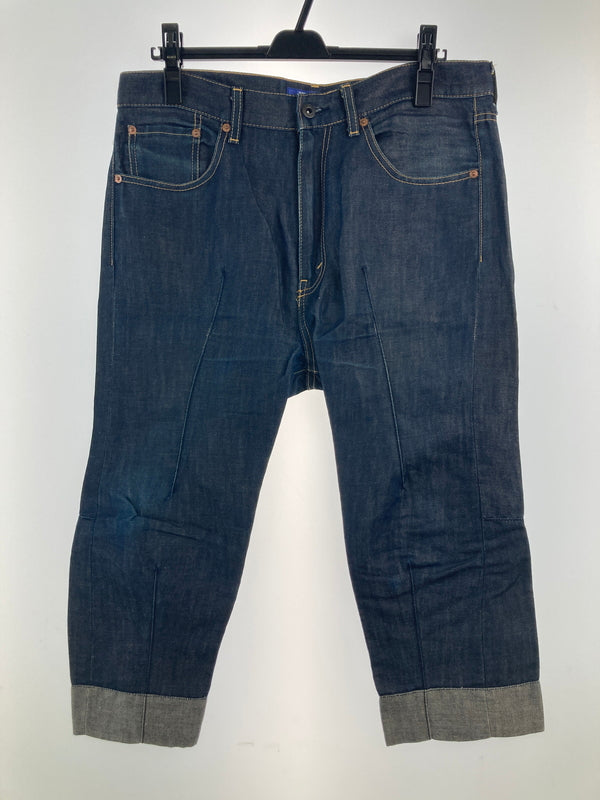 【中古品】【メンズ】 JUNYA WATANABE COMME DES GARCONS MAN ジュンヤワタナベコムデギャルソンマン CROPPED DENIM PANTS WC-P002 クロップドデニムパンツ ボトムス 171-260917-YS-06-hon サイズ：M カラー：インディゴブルー 万代Net店