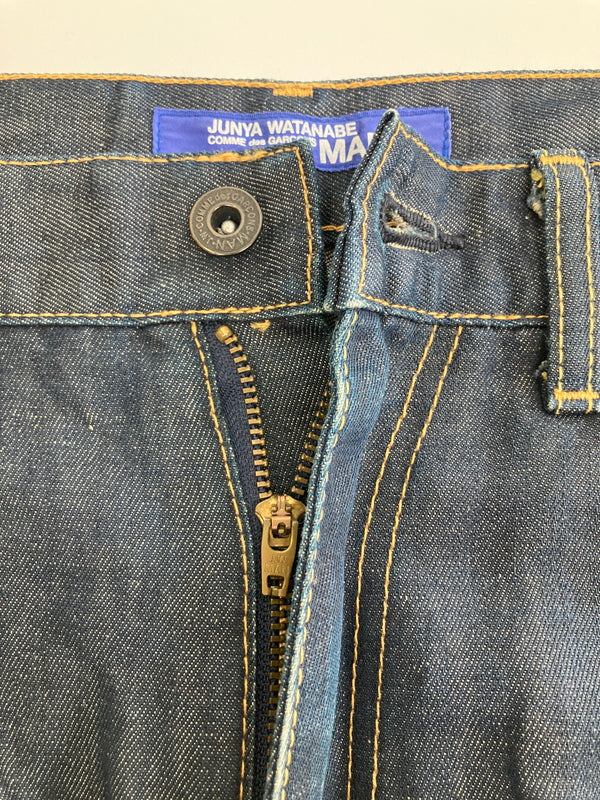 【中古品】【メンズ】 JUNYA WATANABE COMME DES GARCONS MAN ジュンヤワタナベコムデギャルソンマン CROPPED DENIM PANTS WC-P002 クロップドデニムパンツ ボトムス 171-260917-YS-06-hon サイズ：M カラー：インディゴブルー 万代Net店
