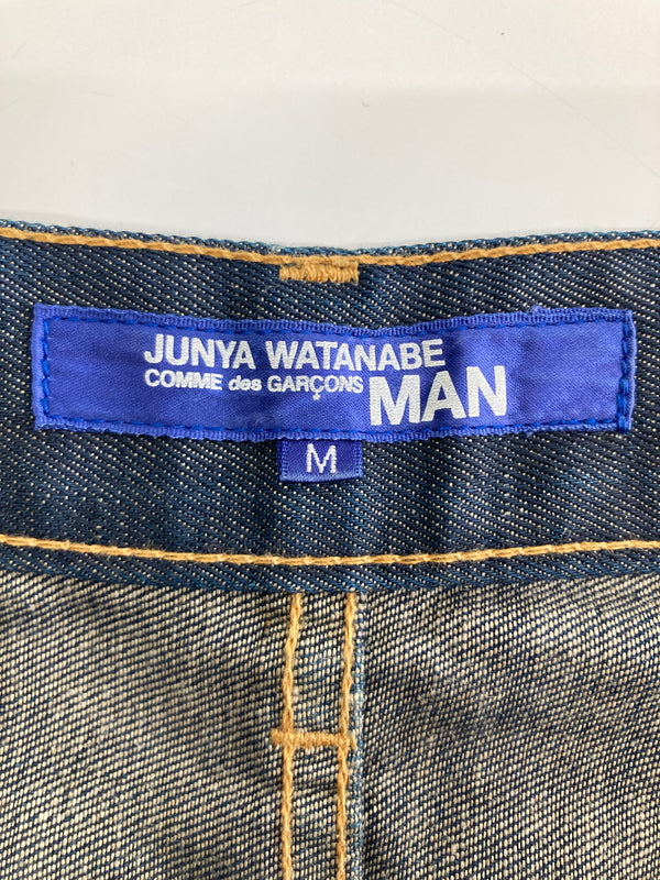 【中古品】【メンズ】 JUNYA WATANABE COMME DES GARCONS MAN ジュンヤワタナベコムデギャルソンマン CROPPED DENIM PANTS WC-P002 クロップドデニムパンツ ボトムス 171-260917-YS-06-hon サイズ：M カラー：インディゴブルー 万代Net店