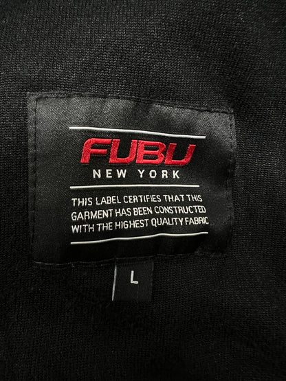 【中古品】【メンズ】 FUBU フブ VELOR TRACK JACKET & VELOR PANTS FAM-42712/FAM-42509 SET UP ベロアトラックパンツ ＆ ベロアパンツ セットアップ ジャージ 170-260705-kk-05-hon サイズ：L カラー：ブラック 万代Net店