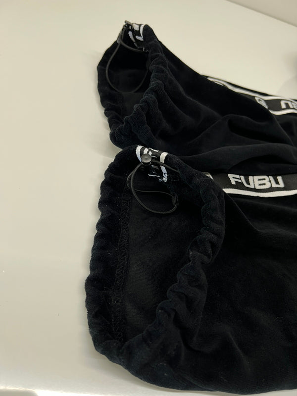 【中古品】【メンズ】 FUBU フブ VELOR TRACK JACKET & VELOR PANTS FAM-42712/FAM-42509 SET UP ベロアトラックパンツ ＆ ベロアパンツ セットアップ ジャージ 170-260705-kk-05-hon サイズ：L カラー：ブラック 万代Net店