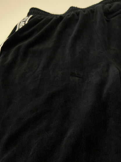【中古品】【メンズ】 FUBU フブ VELOR TRACK JACKET & VELOR PANTS FAM-42712/FAM-42509 SET UP ベロアトラックパンツ ＆ ベロアパンツ セットアップ ジャージ 170-260705-kk-05-hon サイズ：L カラー：ブラック 万代Net店