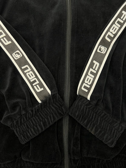 【中古品】【メンズ】 FUBU フブ VELOR TRACK JACKET & VELOR PANTS FAM-42712/FAM-42509 SET UP ベロアトラックパンツ ＆ ベロアパンツ セットアップ ジャージ 170-260705-kk-05-hon サイズ：L カラー：ブラック 万代Net店