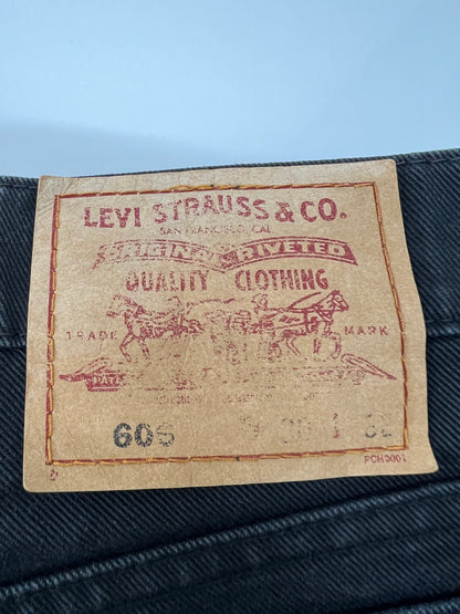 【中古品】【メンズ】 LEVI'S リーバイス 606 BLACK DENIM PANTS 606-35 606 ブラック デニムパンツ ボトムス ジーンズ ボタン裏 刻印 J41 171-260803-kk-15-hon サイズ：30 カラー：ブラック 万代Net店