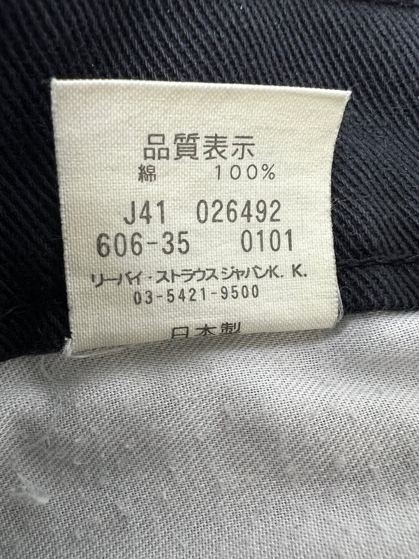 【中古品】【メンズ】 LEVI'S リーバイス 606 BLACK DENIM PANTS 606-35 606 ブラック デニムパンツ ボトムス ジーンズ ボタン裏 刻印 J41 171-260803-kk-15-hon サイズ：30 カラー：ブラック 万代Net店