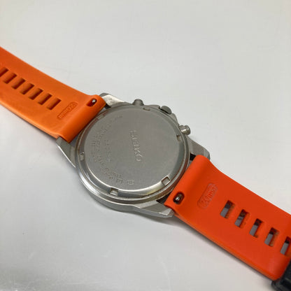 【現状渡し品】【メンズ】 SEIKO セイコー CHRONOGRAPH MILITARY WATCH SND399P1 7T92-0DX0 クロノグラフ ミリタリーウォッチ クォーツ 腕時計 198-260804-kk-15-hon カラー：シルバー/オレンジ 万代Net店