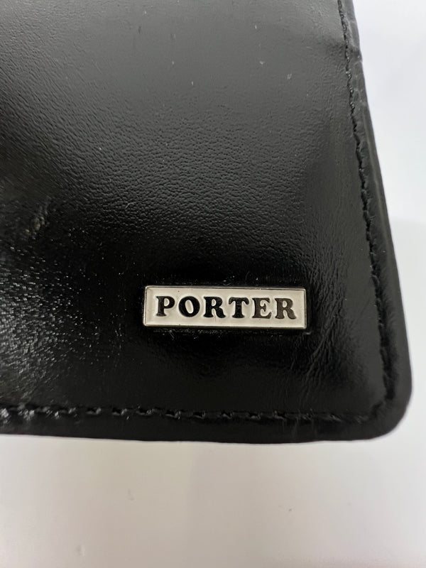 【中古品】【メンズ】 PORTER ポーター SHEEN CARD CASE 110-02924 シーン カードケース 財布 服飾雑貨 201-260801-kk-38-hon カラー：BLACK 万代Net店