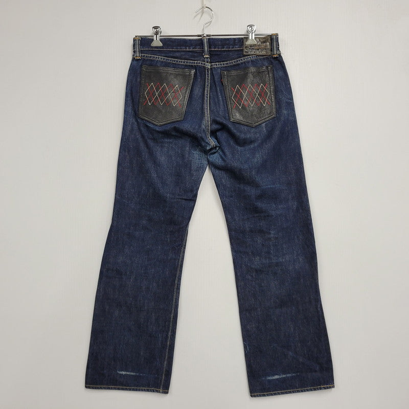 【中古品】【メンズ】 R.J.B アールジェイビー THE FLAT HEAD ザ フラットヘッド D105A DENIM PANTS デニムパンツ ズボン ボトムス 156-260809-ya-18-izu サイズ：31 カラー：インディゴ 万代Net店