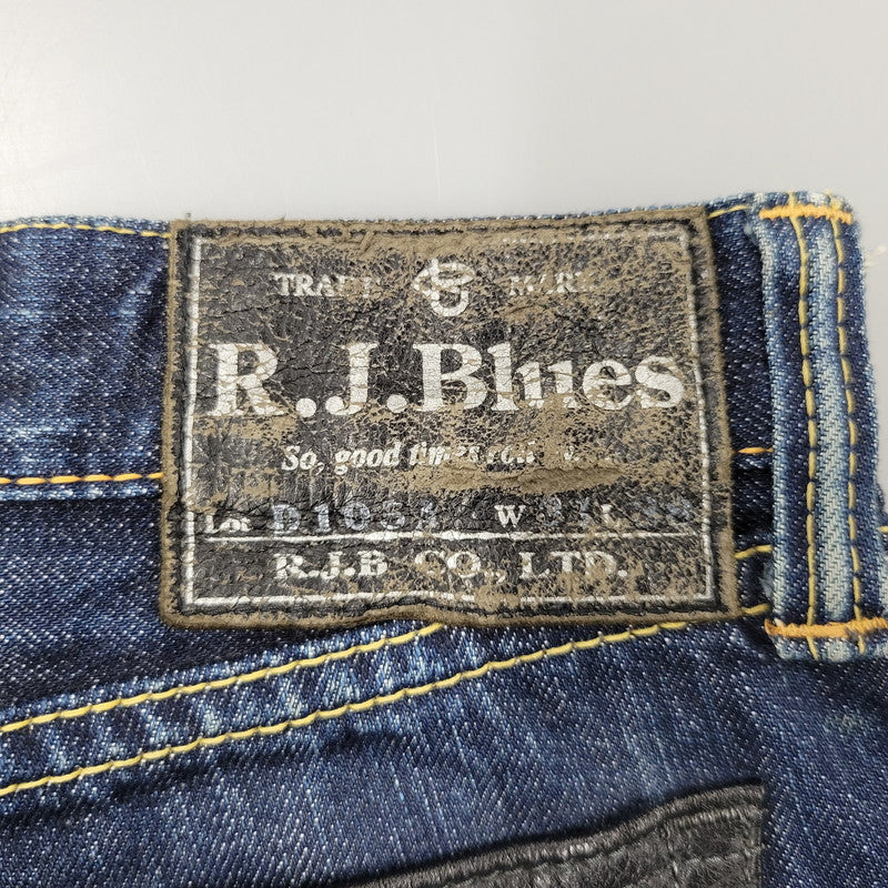 【中古品】【メンズ】 R.J.B アールジェイビー THE FLAT HEAD ザ フラットヘッド D105A DENIM PANTS デニムパンツ ズボン ボトムス 156-260809-ya-18-izu サイズ：31 カラー：インディゴ 万代Net店