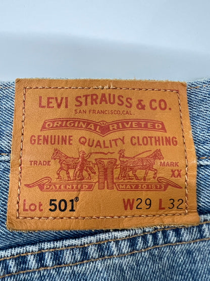 【中古品】【メンズ】 LEVI'S リーバイス 501 WHITE OAK CONE DENIM PANTS PC9-00501-2454 501 ホワイトオーク コーンデニムパンツ ボトムス ジーンズ ボタン裏 刻印 5115 158-260803-kk-16-hon サイズ：29 カラー：ライトインディゴ 万代Net店