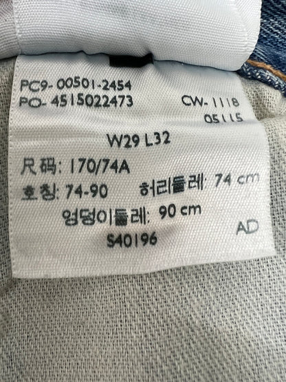 【中古品】【メンズ】 LEVI'S リーバイス 501 WHITE OAK CONE DENIM PANTS PC9-00501-2454 501 ホワイトオーク コーンデニムパンツ ボトムス ジーンズ ボタン裏 刻印 5115 158-260803-kk-16-hon サイズ：29 カラー：ライトインディゴ 万代Net店