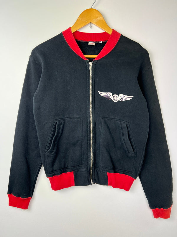 【中古品】【メンズ】 THE FLAT HEAD ザ フラットヘッド BLACKMINT L/S ZIP SW ブラックミント ロングスリーブ ジップスウェット トップス 140-260803-kk-36-hon カラー：ブラック 万代Net店