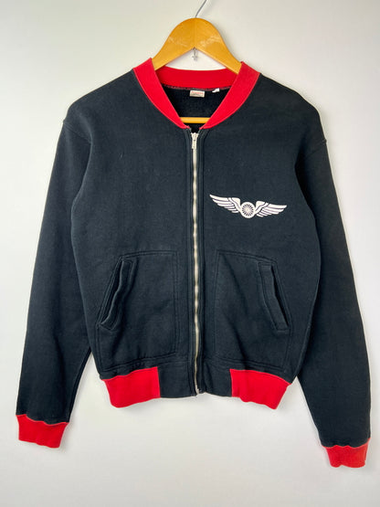 【中古品】【メンズ】 THE FLAT HEAD ザ フラットヘッド BLACKMINT L/S ZIP SW ブラックミント ロングスリーブ ジップスウェット トップス 140-260803-kk-36-hon カラー：ブラック 万代Net店