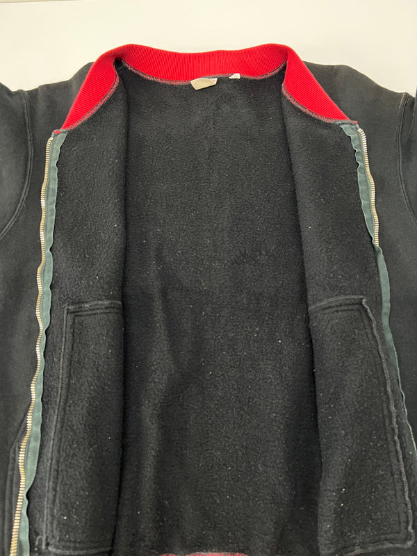 【中古品】【メンズ】 THE FLAT HEAD ザ フラットヘッド BLACKMINT L/S ZIP SW ブラックミント ロングスリーブ ジップスウェット トップス 140-260803-kk-36-hon カラー：ブラック 万代Net店